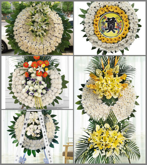上海崇明区港西镇新港村花圈速递